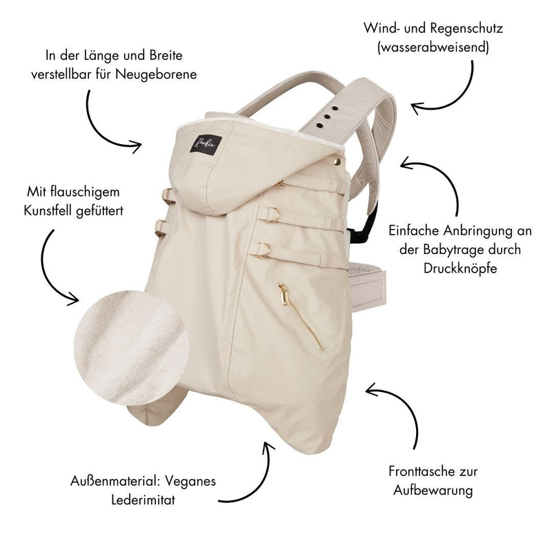 Babytragen Wintercover - Beige - ROOKIE